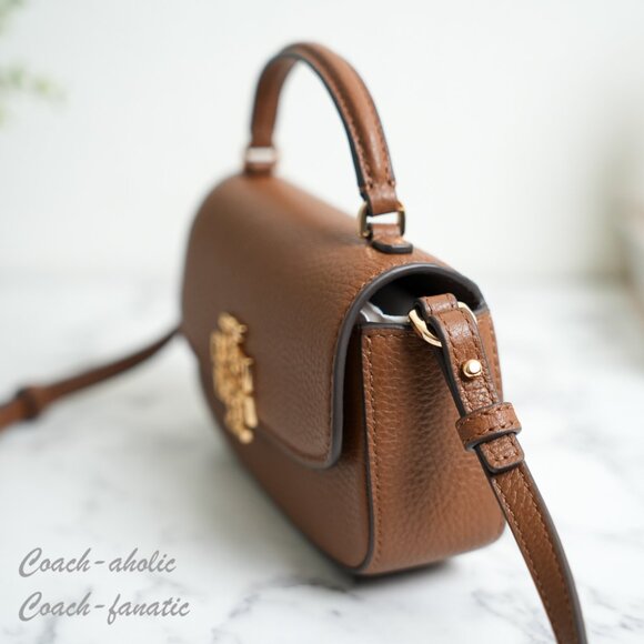 NWT Tory Burch Britten Mini Top Handle Crossbody in Moose - Picture 5 of 8